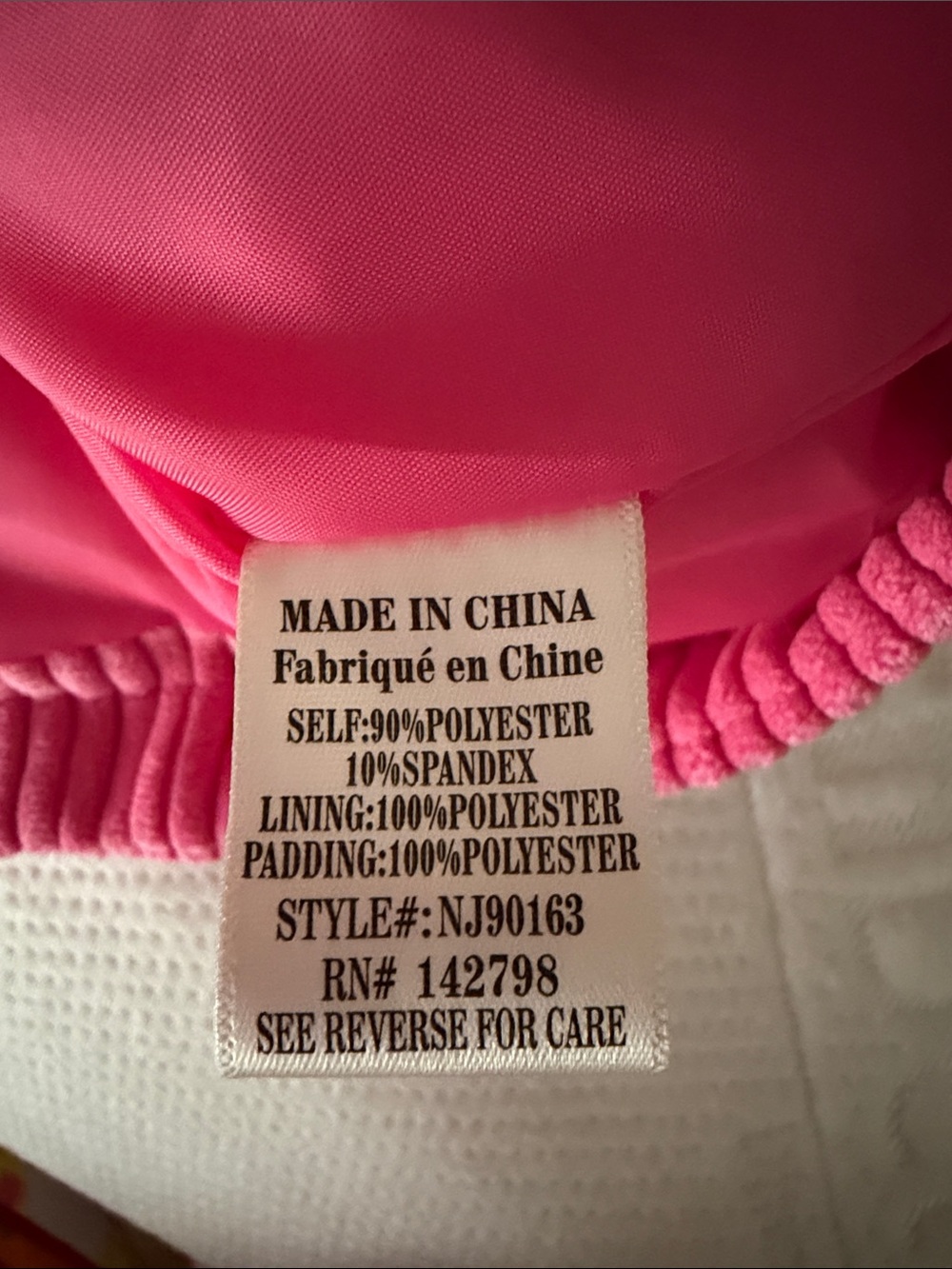 New In pink corduroy puffer coat medium - Picture 6 of 14